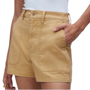 Madewell The Curvy Perfect Fatigue Short Toffee Size 27